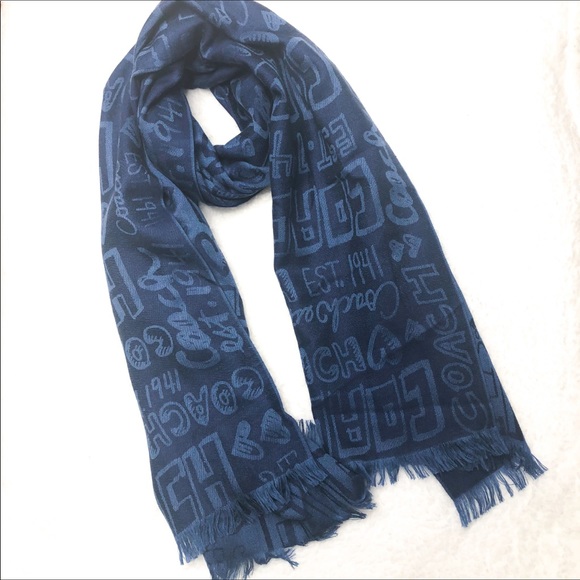 Coach Accessories - Coach Large Wool Silk Blend Scarf